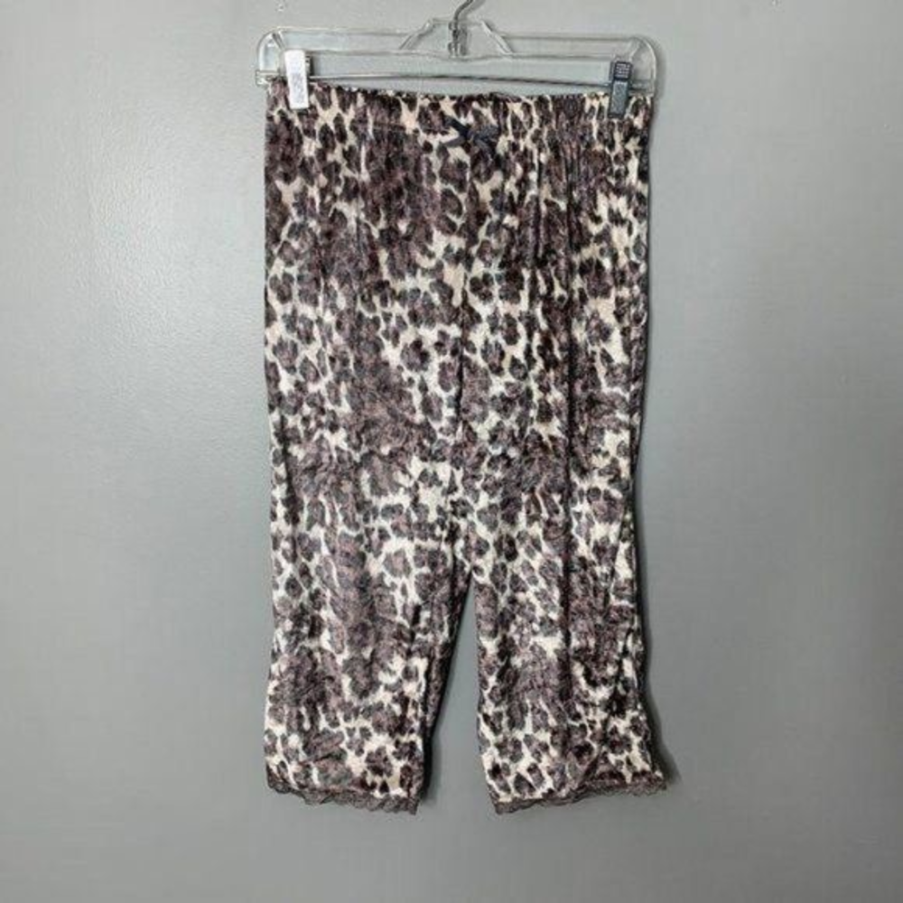 Nanette Lepore Animal Print Velvet PJ Pants